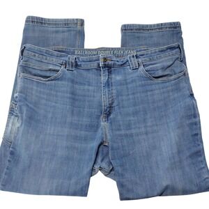 Duluth Trading Co Ballroom Double Flex Jeans Mens 42x32 Blue Standard Fit 84336